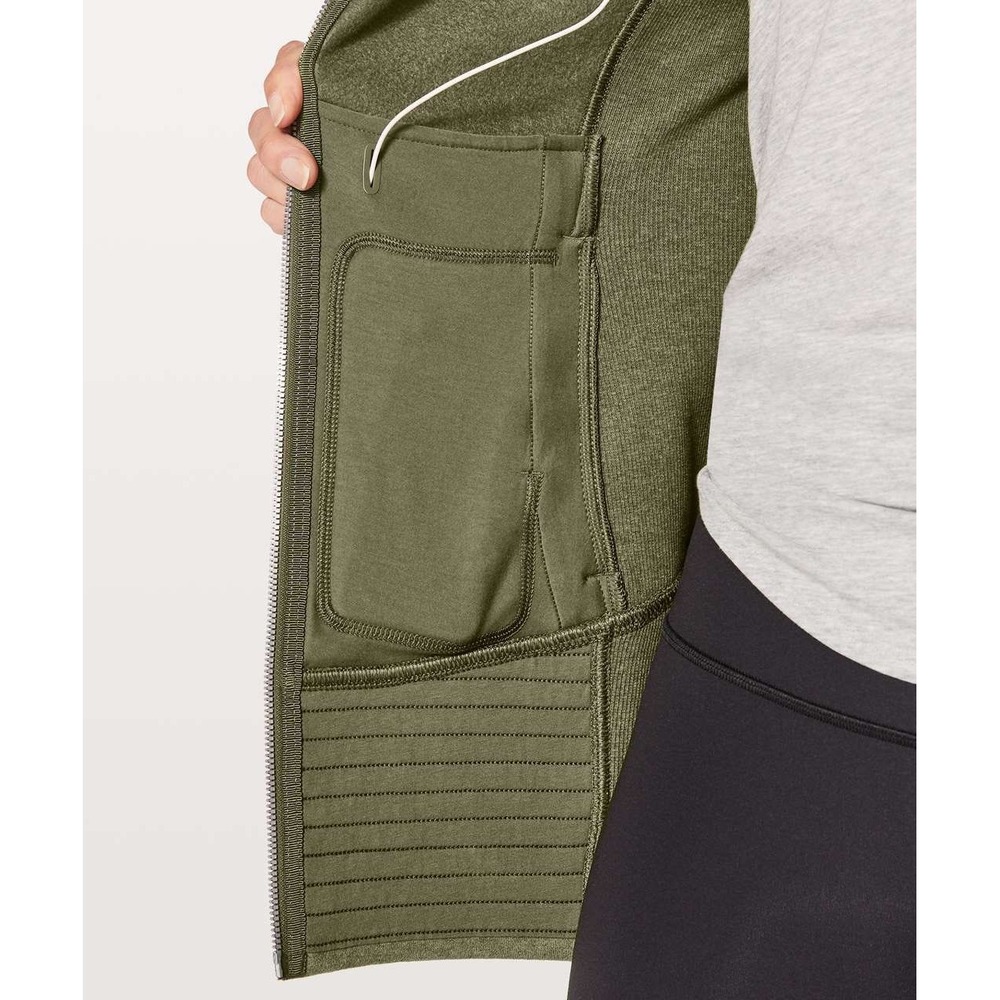Lululemon Radiant Jacket II Heathered Fatigue Green Size‎ 4 - Picture 3 of 8
